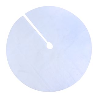 Božićni podložak za jelku, 90 cm, okrugli, snježno bijeli