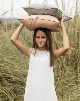 Camisón Kids Crochet Azul 4-6a