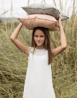 Camisón Kids Crochet Azul 4-6a