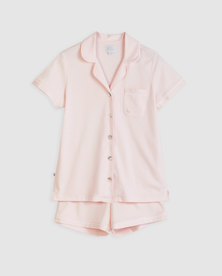 Pijama Mujer Camisero Rosa Corto S