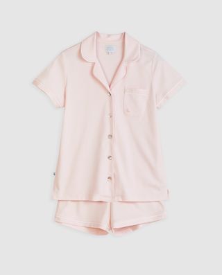 Pijama Mujer Camisero Rosa Corto S