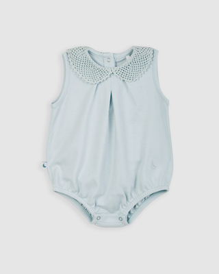 Ranita Bebé Crochet Azul 6-9m