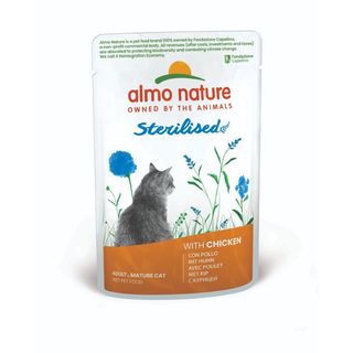 Almo Nature Holistic Sterilised Adult Cat con Pollo 70g