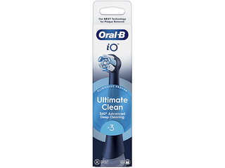 Oral-B iO Testine Ricambio Ultimate Clean Blu Spazzolino Elettrico Denti Ricaricabile, 3 Refills