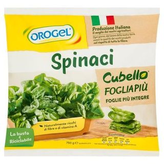 Orogel Cubello Spinaci Foglia Più Surgelati 750 G