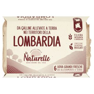 Naturelle Uova Regionali Lombardia Allevate A Terra x6 L cat.A