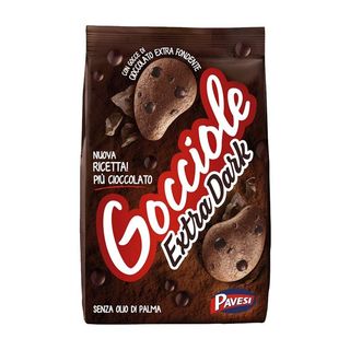 Pavesi Gocciole Extradark Biscotti Con Gocce Di Cioccolato Extra Fondente 400g