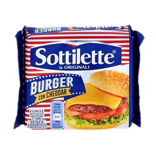 Sottilette Burger con Cheddar 185 G