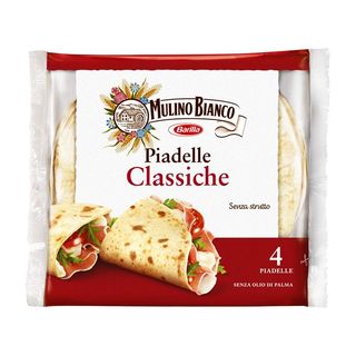 Mulino Bianco Piadelle Classiche Ideale per Piadina 4pz 300g