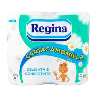 Regina Cartacamomilla Carta Igienica 4 Rotoli
