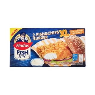 FINDUS FISH BAR 2 FISH&CHIPS BURGER XL 270GR