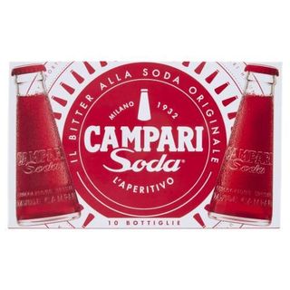 Campari Soda l'Aperitivo Bitter alla Soda Bottiglie 10 x 9,8 cl
