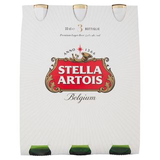 Stella Artois Birra Lager Belga 3x33cl