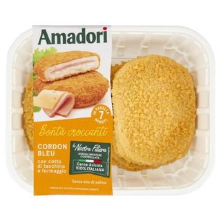 Amadori Cordon Bleu Con Cotto Di Tacchino E Formaggio 0,500 Kg