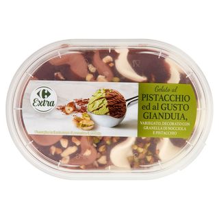 Carrefour Gelato Al Pistacchio e Gianduia Variegato 200g