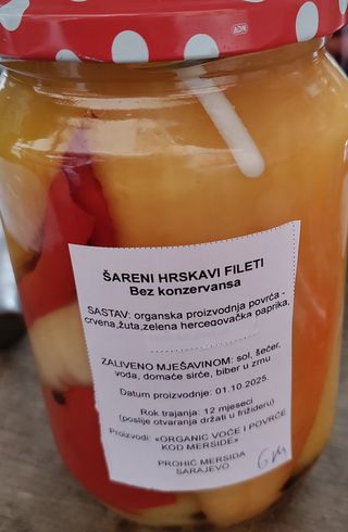 Hrskavi šareni fileti paprike