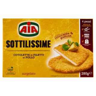 Aia Sottilissime Cotolette Di Filetti Di Pollo Surgelato 280 G