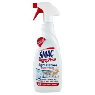 Smac Express Sgrassatore Disinfettante, Elimina il 99,9% dei Batteri, Risciacquo Immediato, 650 ml