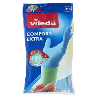 Vileda Guanti Casalinghi Comfort Extra In Lattice, Massima Protezione E Resistenza, Taglia M