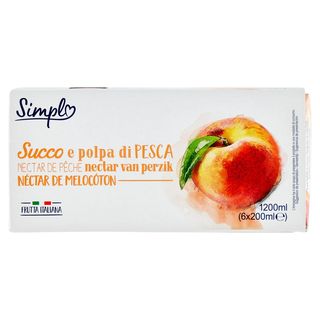 Simpl Succo e Polpa di Pesca 6 x 200ml