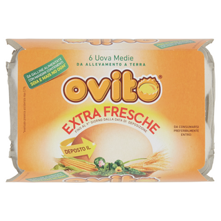 Ovito 6 Uova Medie Extra Fresche Da Allevamento A Terra