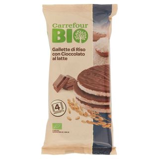 Carrefour Bio Gallette Riso e Cioccolato 4x34g