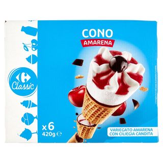 Carrefour Classic Cono Amarena 6x70g