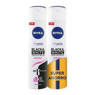 Desodorante Spray Black - White Invisible - Nivea - 2 x 200 ml