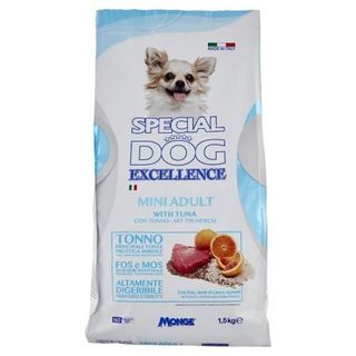 Monge Special Dog Excellence Crocchette Mini Tonno 1,5kg