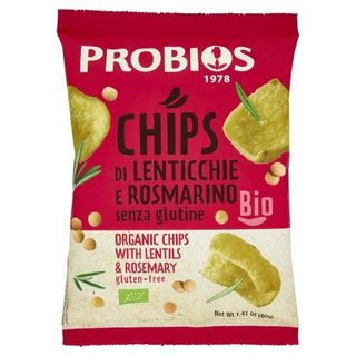 Probios ECO Chips di Lenticchie Biologiche al Rosmarino, 40g