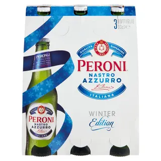 Peroni Nastro Azzurro Birra 3 X 33 Cl