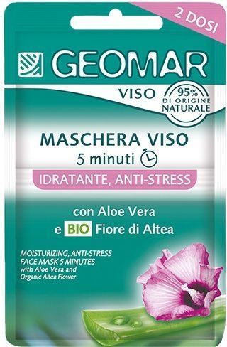 Geomar Viso Maschera viso idratante, anti-stress 2 x 7,5 mL