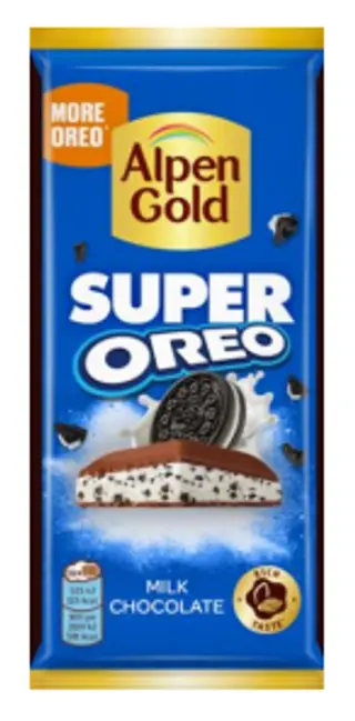 211 ШОК. ALPEN GOLD SUPER OREO ВАНИЛЬ/ПЕЧЕНЬЕ 120 Г