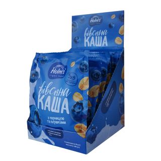 Каша вівсяна з чорницею та вершками ТМ "Holm's light food", 40г (54872)