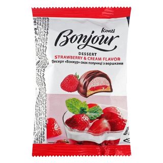 Десерт Конті Бонжур Полуниця-Вершки 29г
