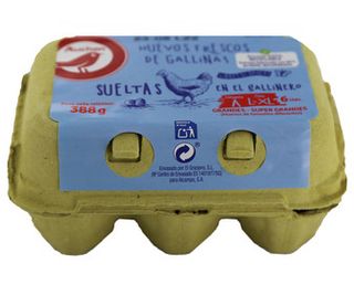 Huevos Gall. Sueltas Gallinero L-Xl Auchan 1/2 Doc