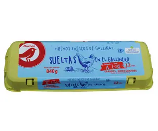 Huevo Gall. Sueltas Gallinero L-Xl Auchan 1 Doc