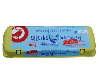 Huevo Gall. Sueltas Gallinero L-Xl Auchan 1 Doc