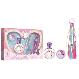 Estuche Eau De Toilette 50 Ml + Sombras + Trenzas Con Goma My Unicorn
