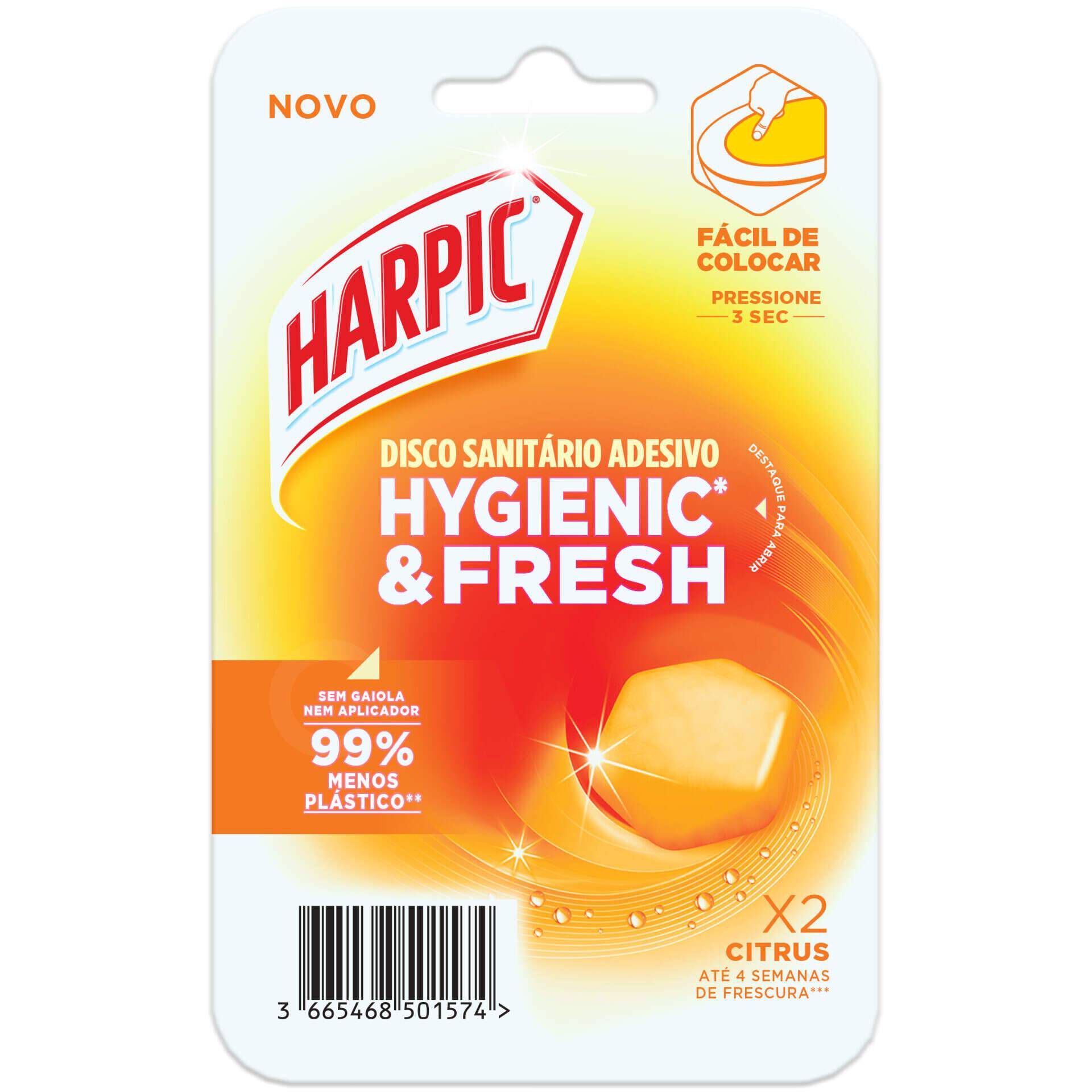 Discos Sanitários Adesivos Recargas Citrus Harpic (emb. 2 un)