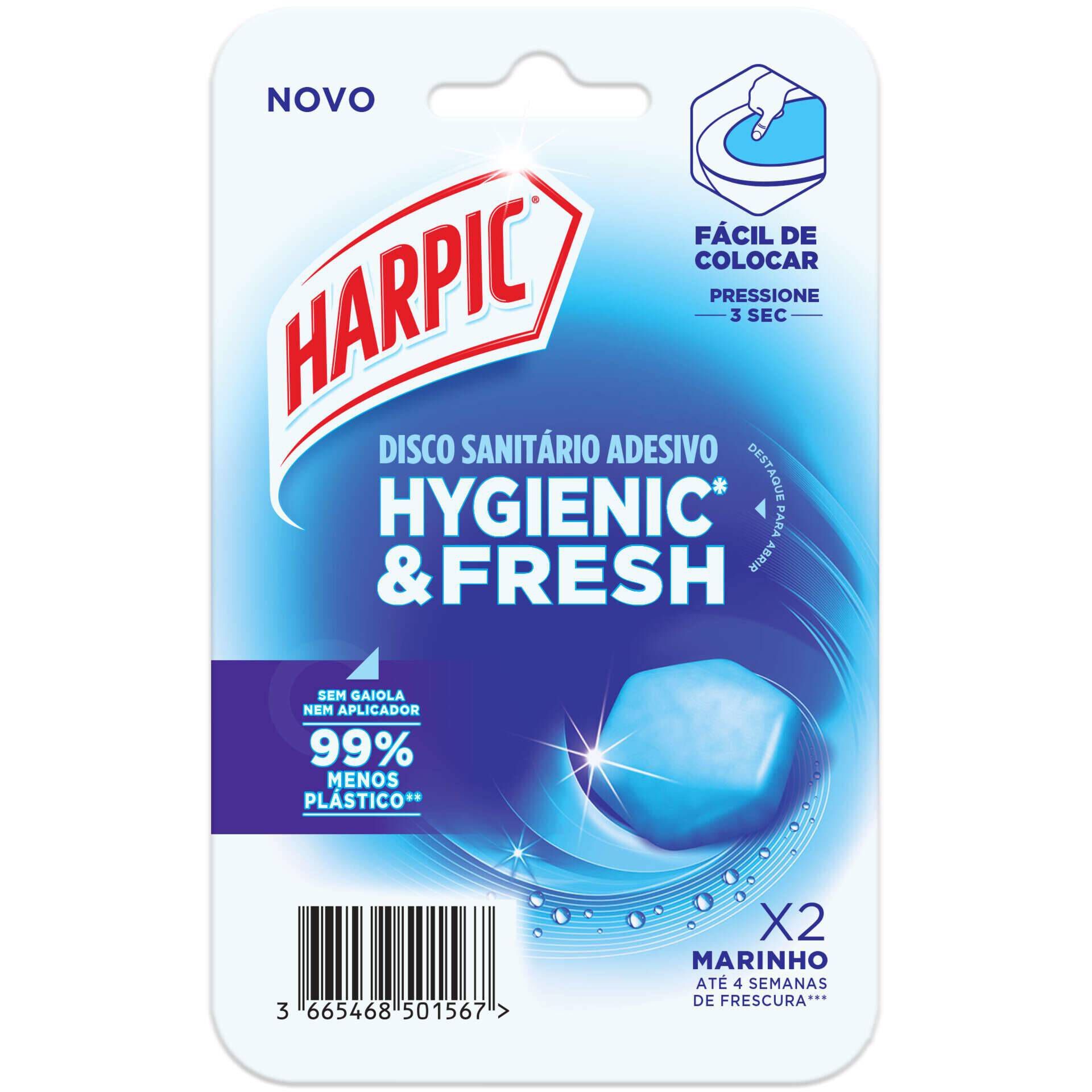 Discos Sanitários Adesivos Recargas Marinho Harpic (emb. 2 un)