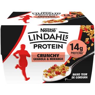 Iogurte Proteíco Granola e Morango Crunchy Lindahls (emb. 2 x 127 gr)