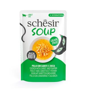 Schesir Cat Ad Sopa Pollo&Calabaz Gf 40G