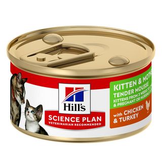 Hill'S Science Plan Kitten & Mother Mousse De Pollo Y Pavo Lata Para Gatos 0.1Kg