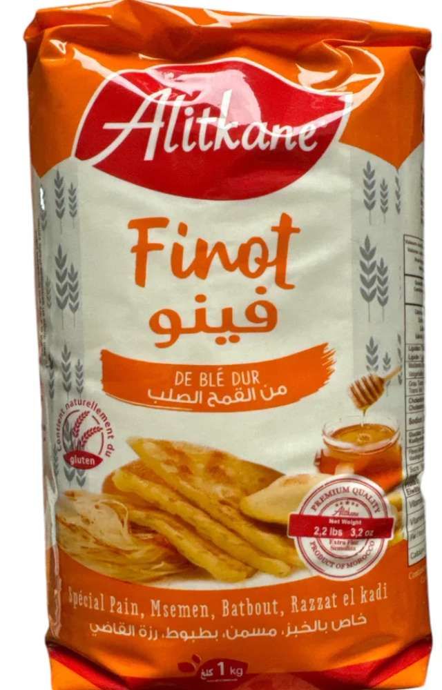 Alitkane Finot 1 kg – Farine de Blé Dur