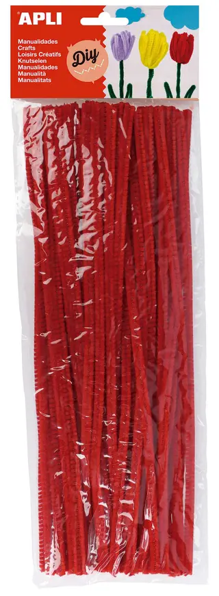 Chenilles rouges 50 u.