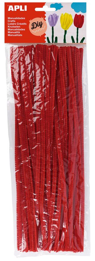 Chenilles rouges 50 u.