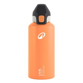 Bidón 500 niños 0,6L aluminio con tapón instantáneo para senderismo - naranja - Talla única