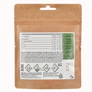 Sopa liofilizada vegetariana de camping Tomates pimientos y pasta 45 gr Forclaz - Talla única