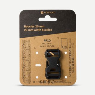 Hebilla de ajuste para mochila con doble pin lock, 20 mm - Talla única